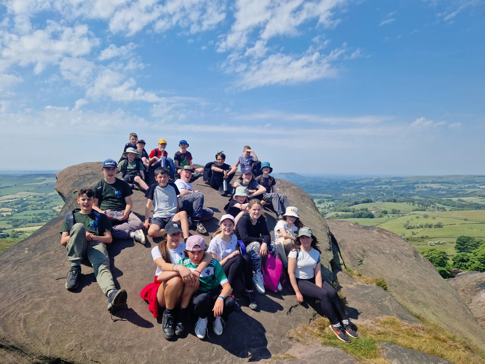 Students on our trip to the Peak District