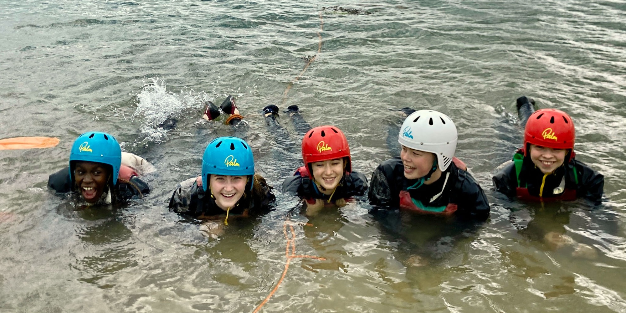 Students on watersports trip.